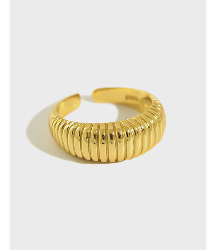 Anillo Coreano De Plata De Ley S925 Retro Con Cuerda Simple