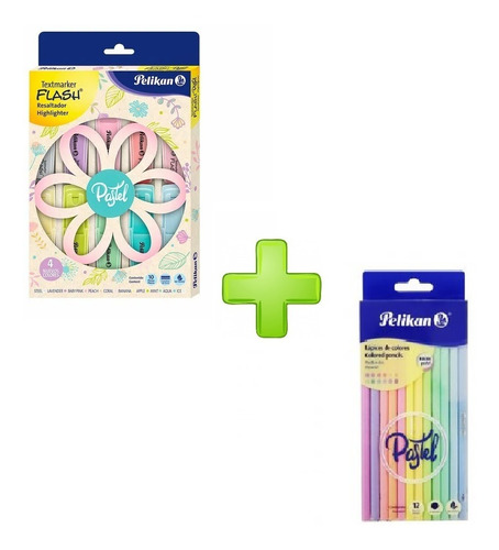 Kit Pastel Pelikan Colores + Resaltadores