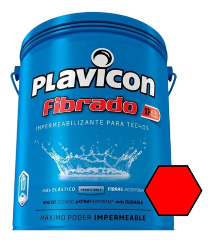 Plavicon Fibrado Xp Impermeabilizante Techo Terraza X  5 Kg