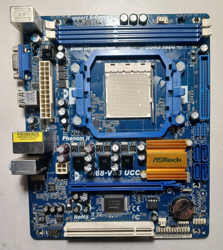 Mother Asrock N68 Vs3 Ucc Am3 Ddr3 Sop Phenom Ii X6 95w (Usado)