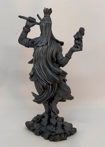 Orixá Obaluae / Olomu Estatua Em Resina 23 Cm