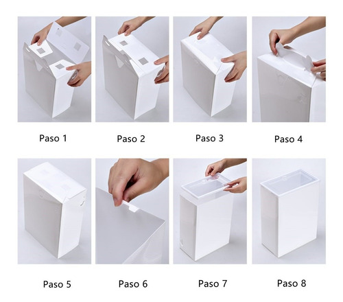 Imagen 5 de 10 de Pack 6 Caja Zapatos Organizador Armable Apilable Almacenaje