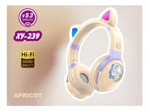 Lindos Auriculares Inalámbricos Con Orejas De Gato