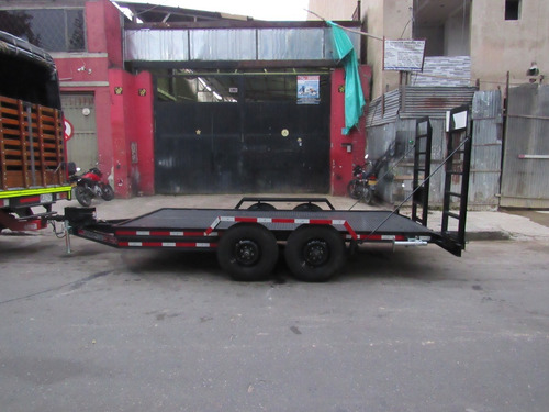 Imagen 9 de 15 de Trailer O Remolque Tipo Cama Baja Para Transporte De Maquina