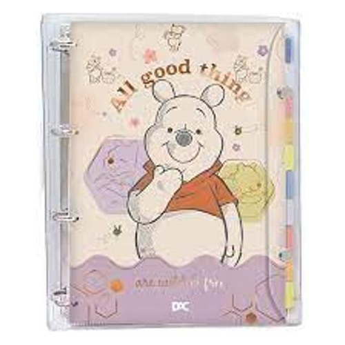 Caderno Argolado Universitário Pooh- Dac Estiloso E Versátil