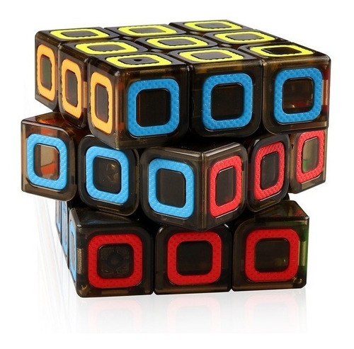 Kit de 7 cubos mágicos profesionales de Moyu Qiyi Shengshou, 3x3x3, color del marco: negro