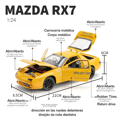 Initial D Takahashi Keisuke Mazda Savanna Rx-7 Fc Miniautos