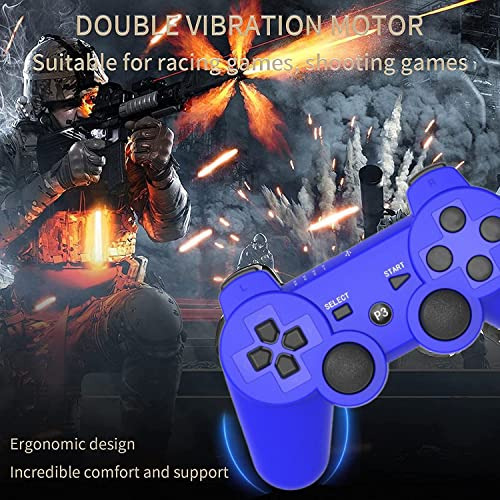 Controladores Inalmbricos Ps3 - 2 Pack Bluetooth Con Cargado
