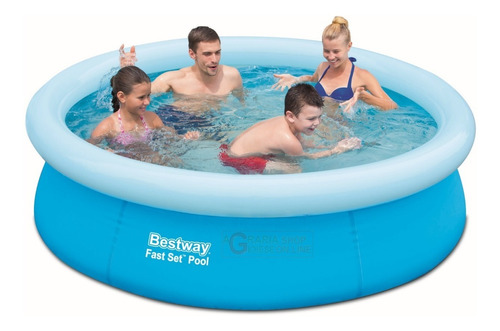 Pileta De Lona Bestway 57266 Inflable Circular 305 X 76 Tecn