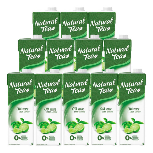 Chá Verde Natural Tea Limão 1l 12 Unidades