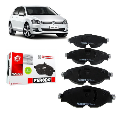 Imagem 1 de 2 de Pastilha Freio Dianteira Novo Golf 2015 1.4 Tsi Cerâmica
