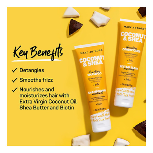 Shampoo + Acondicionador Coconut & Shea Marc Anthony 250ml