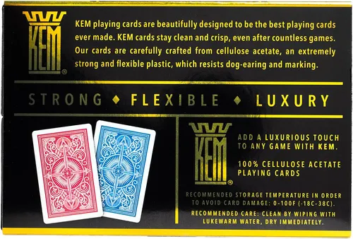 Kem Arrow Cartas De Plástico Rojas Y Azules, Estándar...