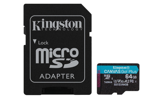 Cartão De Memória Kingston Microsd Canvas Go Plus 64gb Sdcg3