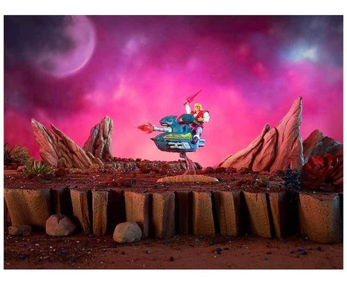 He-man Vehículo Jet Sled Y Figura Exclusiva Príncipe Adam