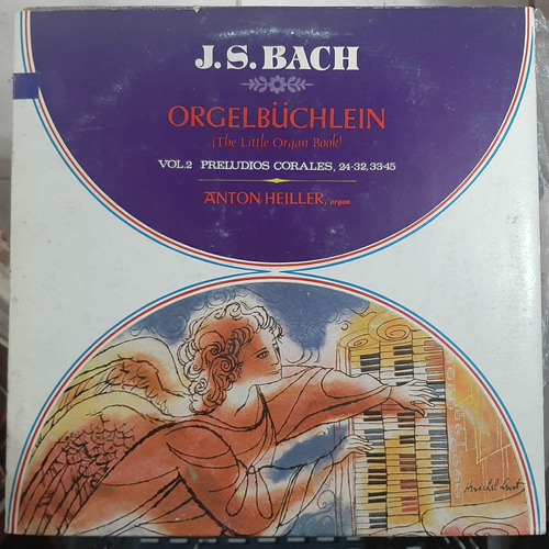 Vinilo Anton Heiller Organo J S Bach Orgelbuchlein Vol 2 Cl2