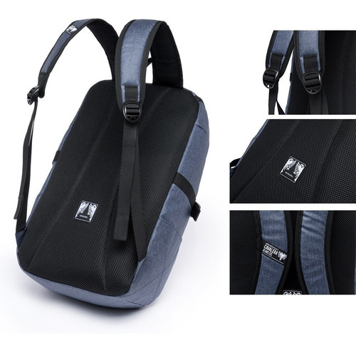 Mochila Bolsa Cavalera Executiva Reforçada Notebook Cor Azul