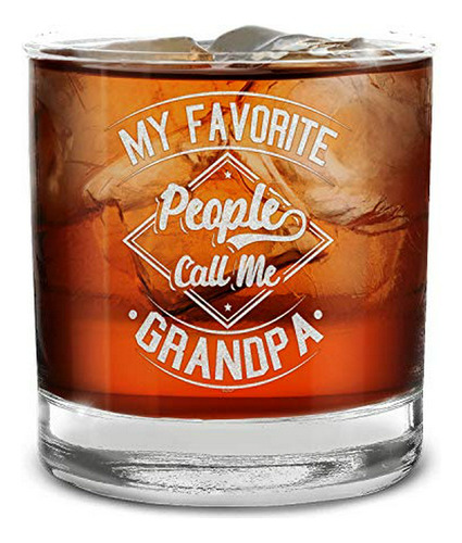 Shop4ever Mi Gente Favorita Me Llama Abuelo Vaso De Whisky G