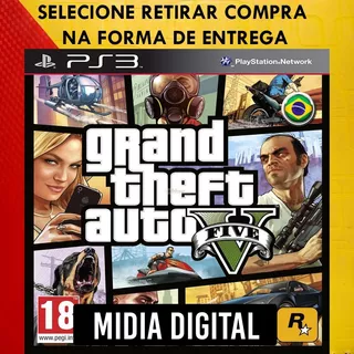 Gta 5 Grand Theft Auto V Portugues - Jogos Ps3 Psn