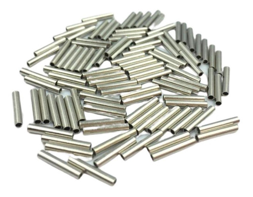 Luva Anilha Para Encastoar Cabo De Aço Kit 100pcs 1,6mm