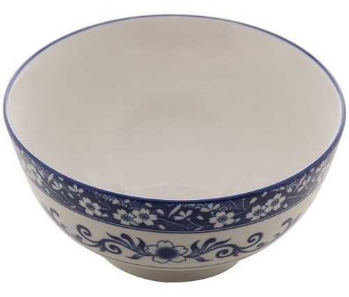 Bowl Em Porcelana 7,5 X 15cm Blue Garden Coupe Lyor 8482