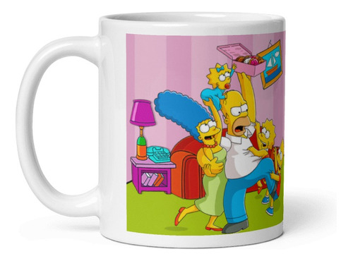 Taza Los Simpsons - La Felicidad Esta Hecha En Casa