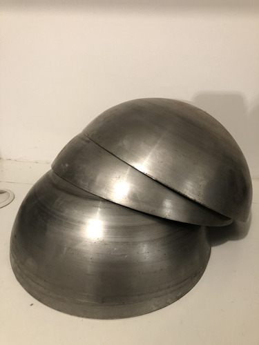 Imagen 1 de 2 de Semiesfera Hierro Cruda Para Pintar A Gusto 30cm Diametro