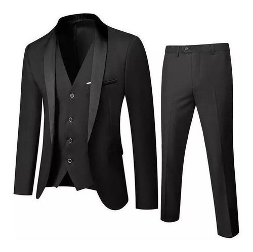 Conjunto De Traje Delgado De 3 Piezas Para Hombre, Fiesta De