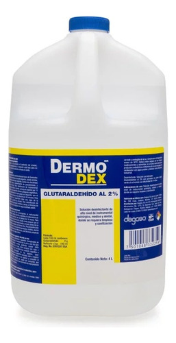 Desinfectante Dermodex Con 4 Lts. Glutaraldehido Al 2