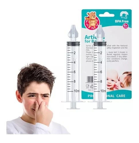 Jeringa Para Lavado Limpieza Nasal Nariz Niños Adultos 20 Ml