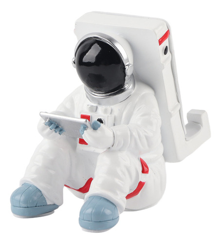 Figura De Astronauta De Resina Soporte Para Teléfono De Escr