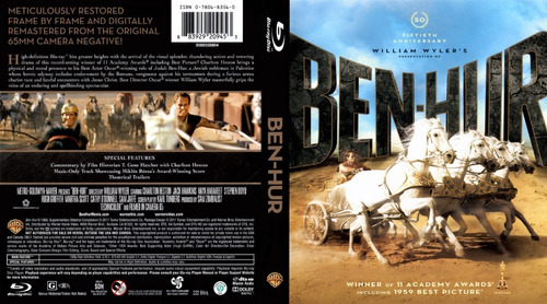 Ben Hur 1959 En Bluray. 2 Discos. Audio Ing/esp. Lat!