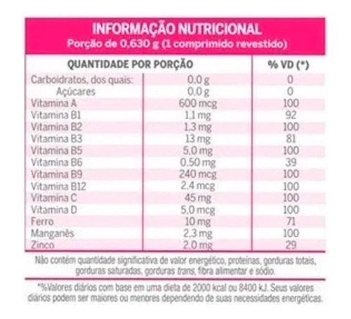 2x Lavitan A-z+mulher Suplemento Vitamínico 60 Comp Cbf Sabor Sem Sabor