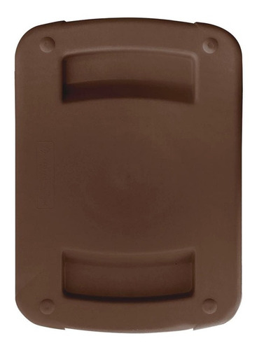 Bote De Basura 65l Tapa Balancín Lateral Color Caf