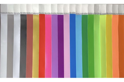 600 Pulseiras De Identificação Com Cores Sortidas Med - Míni