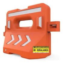 Comprar Barrera Vial Plástica Naranja Marca Mr Señalamex