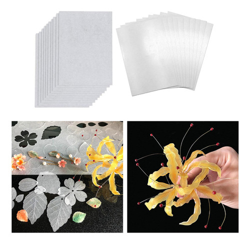20 Piezas Hojas De Papel Termorretráctil En Blanco Estiloj