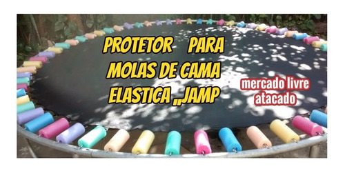 Protetor De Molas P/ Cama Elastica Jamp Trampolim Kit Com 48