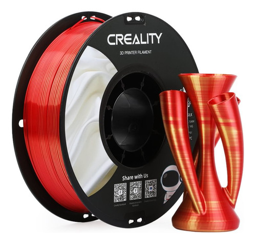 Filamento Creality Crsilk Pla Duo-bicolor Várias Cores 1kg