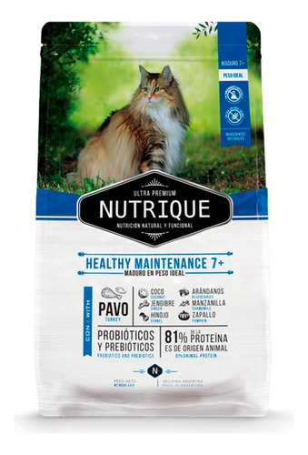 Nutrique Senior Cat 7.5kg Despacho Regiones* Tm