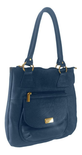 Bolsa Tote Topgrife Couro Azul Marinho