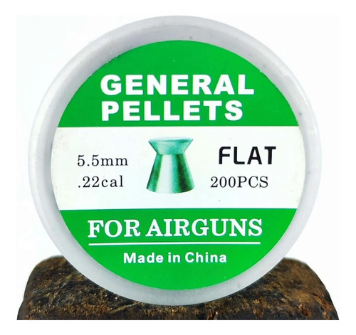 Lata De Diabolos General Pellets Flat X200 Uds(5.5mm)