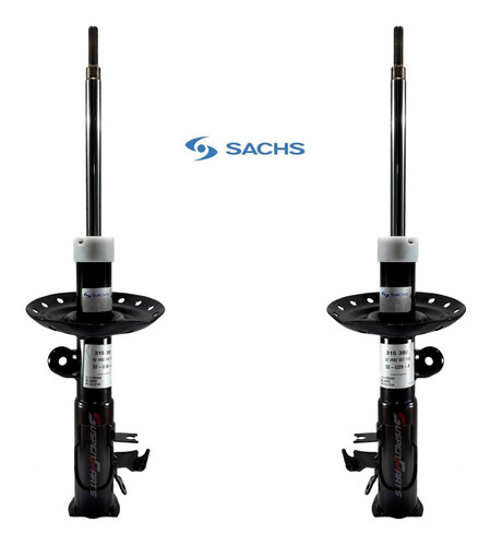 Imagen 1 de 4 de Kit Amortiguadores Delanteros Sachs Honda Fit 2009+ / City