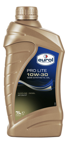 Aceite Semisintetico Eurol Pro Lite 10w-30 Api Sn/cf, 1l Pc