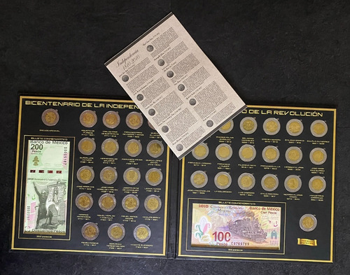Colección Monedas 5 Pesos 39 / Esp. / Billetes Album Lleno !