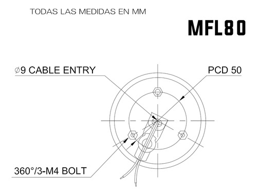 Torreta Ø80mm 110/220vac Ambar Qlight Mfl80-110/220-a