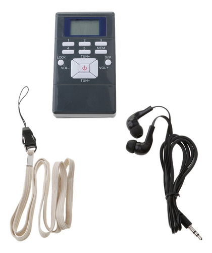 Wpd Mini Radio De Bolsillo Con Audífonos