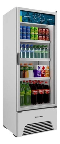 Geladeira Expositora Vertical Bebida Branco 403l Metalfrio