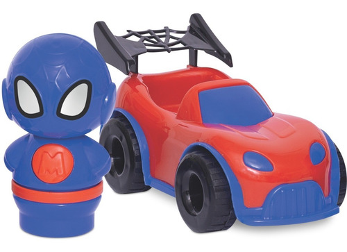 Imagem 6 de 10 de Brinquedo Para Bebê Baby Heróis Esquadrão 4 Bonecos 4 Carros