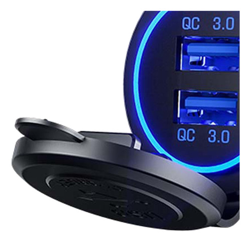 Cargador De Coche Usb Multipuerto Qc3.0 Para Cigarros De Car